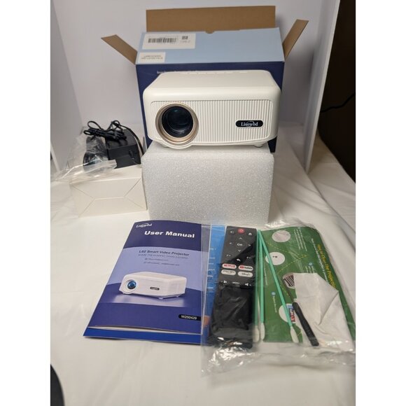 Lisowod L02 1080P WiFi Bluetooth Projector 1200 ANSI | Netflix, YouTube, 4K - Picture 2 of 14